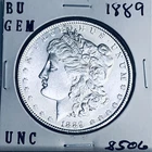 1889 BU GEM MORGAN SILVER DOLLAR UNC MS+++ U.S. MINT RARE COIN 8506