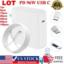 LOT PD 96W USB-C Power Adapter Type C Charger For MacBook Pro 14" 15" 16" A2166