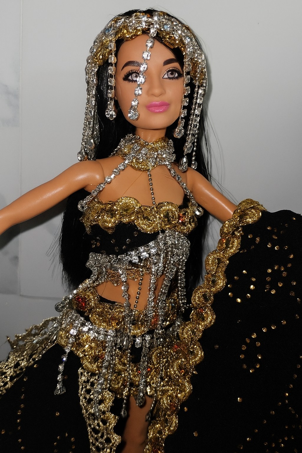 Muñeca Barbie bailarina del vientre hecha a mano única en su clase