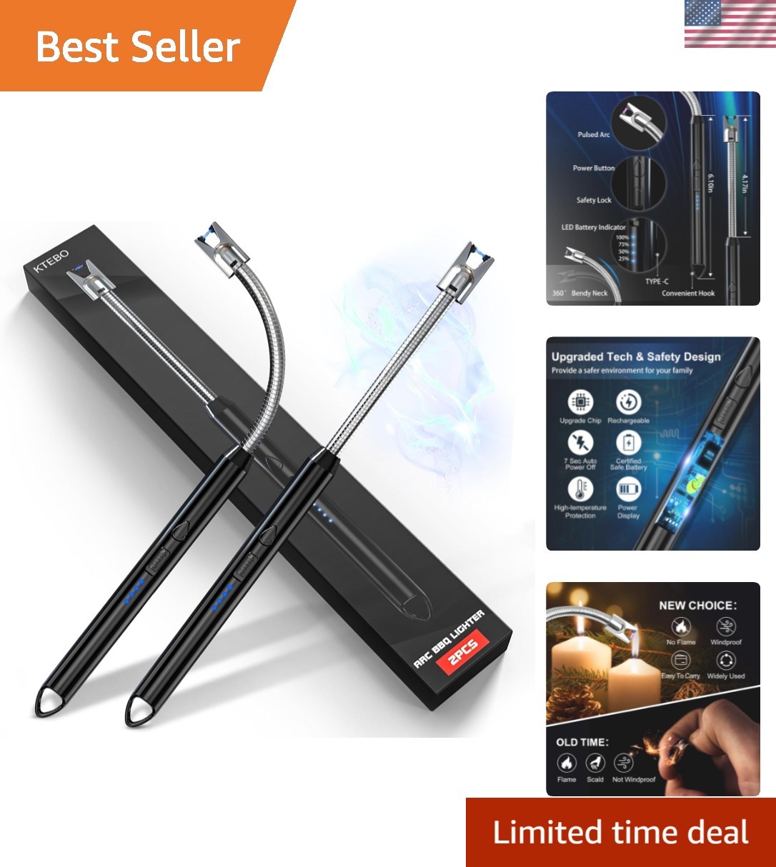 S Rechargeable - Usb Long  For Scented Cand...