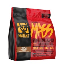 Fit Foods Mutant Mass - Muscle Mass Gainer Triple Chocolate 5 lbs