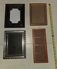 Lot of 4 Picture Frames  Various Sizes and Colors