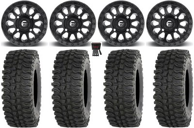 Fuel Vector MB 14'' Wheels 28'' BDC Tires Can-Am Commander Maverick