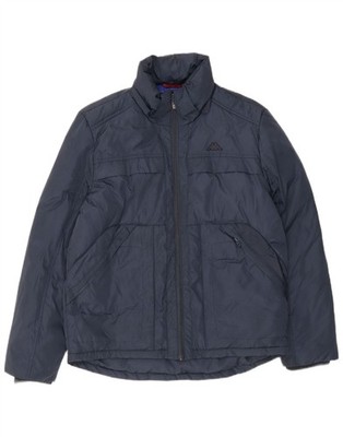 Kappa Mens Padded Jacket UK 40 Large Navy Blue Polyester AS09