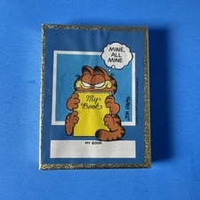 VTG SEALED 1978 Garfield Book Plate Stickers Mine All Mine, Box of 50 Jim Davis