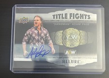 2022 Upper Deck Allure AEW #TF-1 Hangman Adam Page Title Fights Autographs