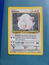 Chansey 3/102 Holo Raro Set Base Carta Pokemon Senza Ombre