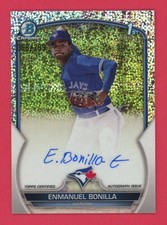 2023 Bowman Chrome Enmanuel Bonilla 1st RC Auto /299 Speckle Rookie Autograph