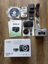 Canon EOS M Black 18.0MP Mirrorless Kit Lens and M Mount Adapter