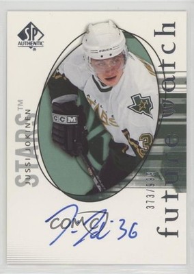 2005-06 SP Authentic Future Watch 373/999 Jussi Jokinen #153 Rookie Auto RC 05u8