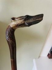 Vintage S Fox & Co Paragon Chocolate Brown Fox Head Umbrella With Sleeve