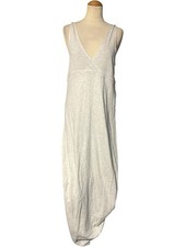 Calvin Klein Performance Quick Dry Sleeveless V-Neck Maxi Dress Light Gray Large