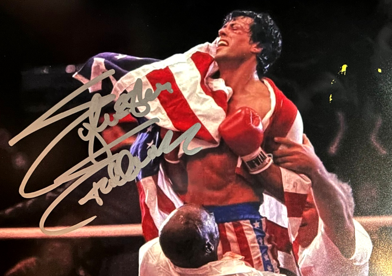 ROCKY IV (Sylvester Stallone) 8x10" Original Authentic Autograph w/COA