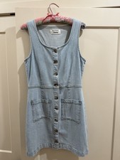 Reformation Denim Mini Dress Amalfi Wash Size 4