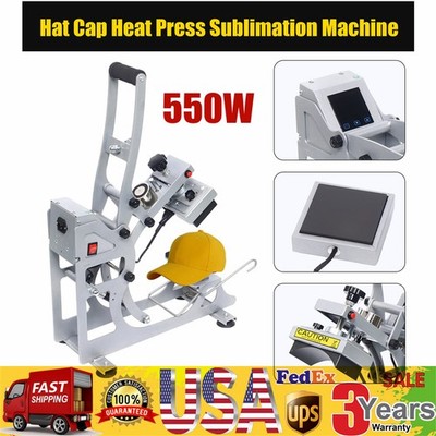 Hat Heat Press Digital Sublimation Heating Pads Transfer Cap Heat Press Machine~