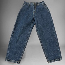 Shein High Waist Pleat Jeans 28 90s Oversize Wide Leg 90's Skater Streetwear Hip