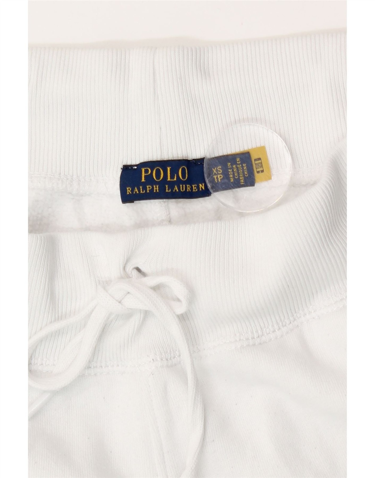 Polo Ralph Lauren Womens Tracksuit Trousers Joggers UK 4 XS White Cotton CX03 thumbnail 3