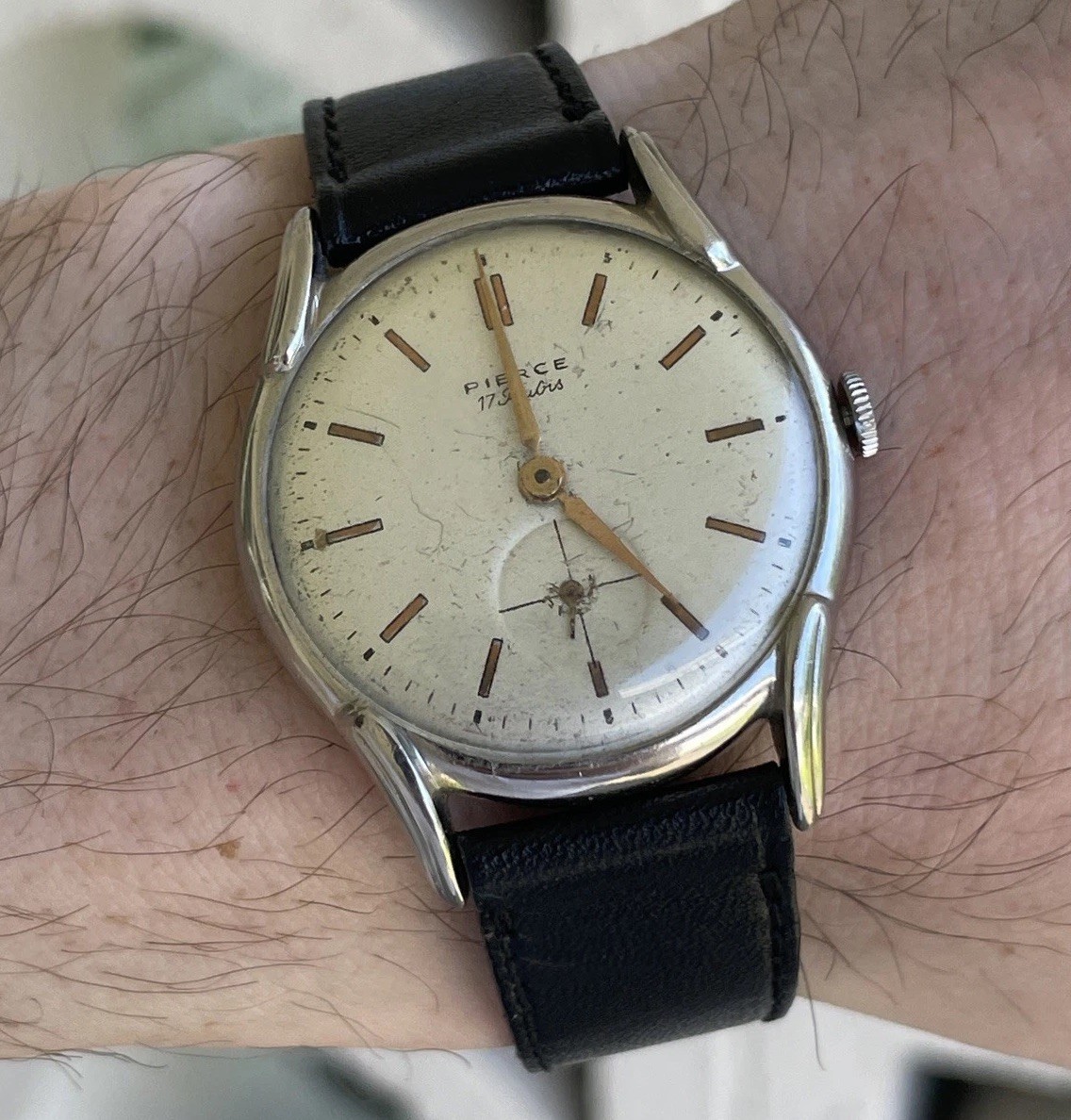 Vintage Pierce Watch Sub Seconds Eclipse Cal 103 … - image 1