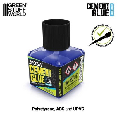 Green Stuff World Blue Zementkleber 40ml für Kunststoff Modellbau