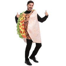 Spooktacular Creations Adult Taco Costume Deluxe Set Halloween Dress Up Party, L