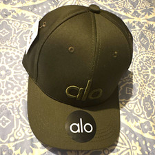 ALO OLIVE Solid Baseball Cap Hat, One Size, U...