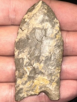 Fantastic Authentic Arrowhead 2 3/4  Clovis Grayson County, Kentucky Artifact