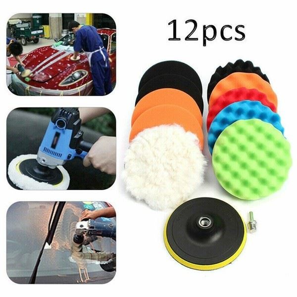 Eurowagens Polierpad Polierschwamm Wachs Polieren 125Mm Buffer Buffing-image