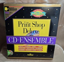 Vintage 1994 Print Shop Deluxe CD Ensemble Software for Mac OS CD Rom Disc