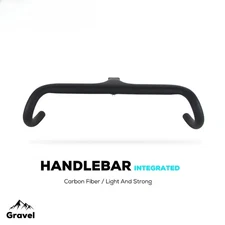 Gravel Carbon Internal Wiring Integrated Handlebar 28.6mm Fork Tube with Spacers