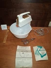 Dormeyer Vintage Portable Hand Mixer Stand Mixer MCM Milk Glass Bowl