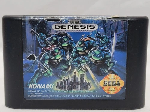 Teenage Mutant Ninja Turtles Hyperstone Heist Sega Genesis TMNT Game AUTHENTIC