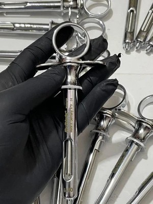 Lot of 10 Hu-Friedy CW Style Dental Anesthetic Aspirating 1.8ml Syringe SYRCW