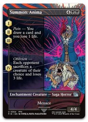 Summon: Anima (Borderless) #364 - Final Fantasy MTG Uncommon