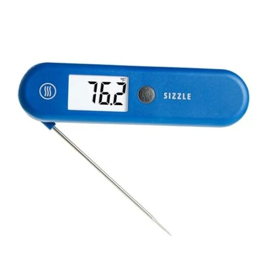 Sizzle Digital Meat Thermometer – Instant Read in 2 Seconds – Nautical Blue