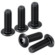 M4-0.7x12mm Button Head Socket Cap Screws 50Pack Carbon Steel Black