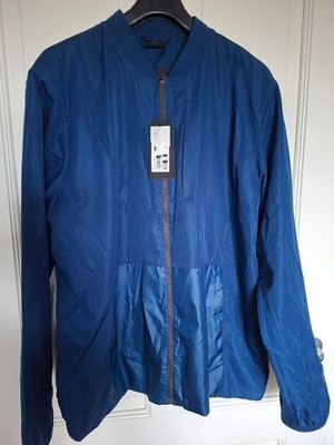 Oakley Terrain Golf Windbreaker Packable Jacket Men XXL Full-Zip Poseidon Blue