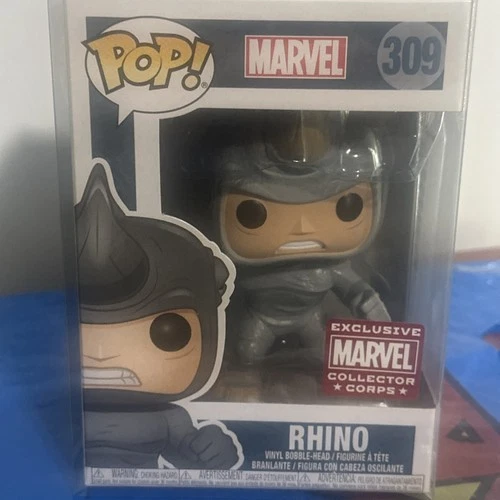 Rhino Funko Pop 309 Exclusive Marvel Collector Corps