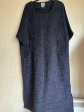 WALL LONDON TEXTURE SHIFT MIDI DRESS MOSTLY BLACK SIZE S/M OVERSIZED VGC