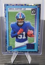 2025 Panini Donruss Optic Abdul Carter (RC)  Blue Stars Emoji Prizm Giants