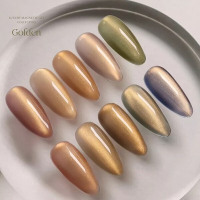 Mayour Golden Magnet Gel-Nagellack, 10 ml, 10 Farben, K-Beauty