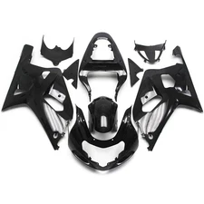 ABS Fairings Kit For Suzuki GSXR600 GSXR750 K1 2000 01 2002 2003 Black Body Kit