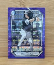 COLBY SHELTON 2026 BOWMAN CHROME 1ST PURPLE GEOMETRIC REFRACTOR /250