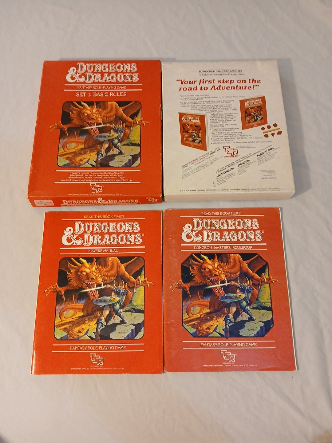 Dungeons & Dragons Basic Rules Boxed Set BECMI Fair Condition 