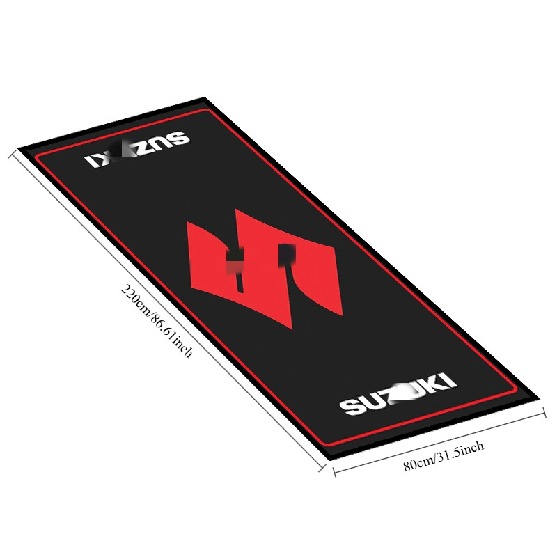 メルヘヴンカード　ロコ スパイク&ハンマー Motorcycle Pit Mat Garage Workshop Parking Floor Carpet 220*80cm