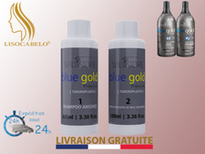 Lissage au Tanin 2x100ml Taninoplastie BlueGold Premium 1 paire de gants PRO