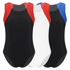 Kids Activewear One-piece Gymnastics Competition Leotard Workout Outfit Sports