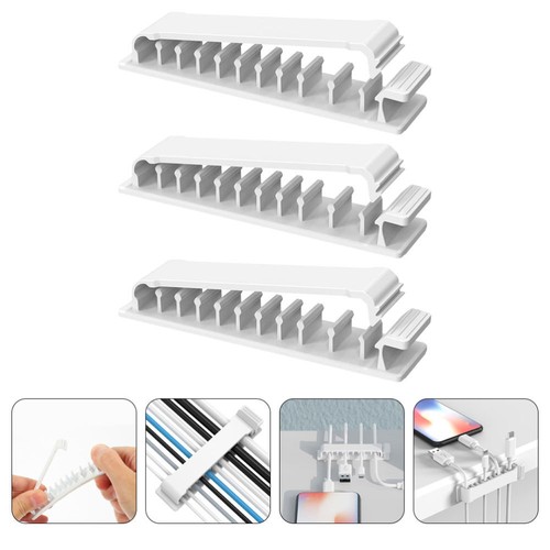 3 Pcs Cord Management Leitungsprozessor Gesetzt Kabel-Wandclips Draht-Clip