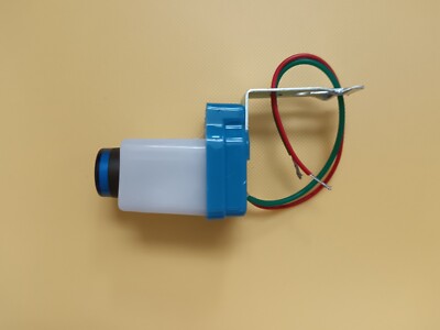 One New Blue LED Signal Indicator with Holder AC 110V Indoor Outdoor Waterproof