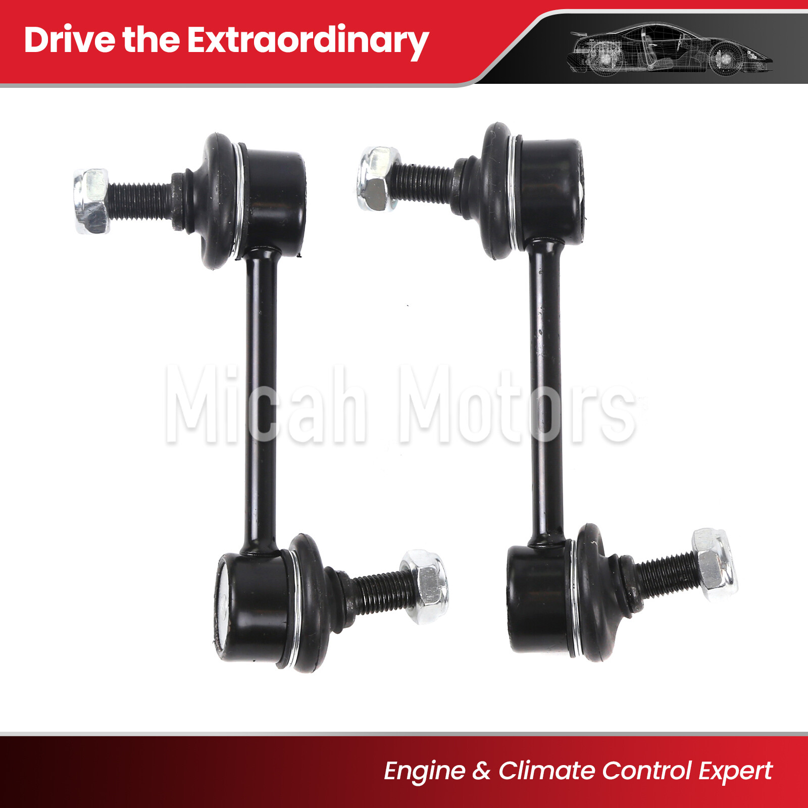 2x Rear Sway Bar End Link Set Fit Acura RL Chevrolet Prizm Toyota Corolla Geo