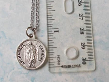 ARCHANGEL St Raphael Saint Medal NECKLACE Pendant 20" Chain